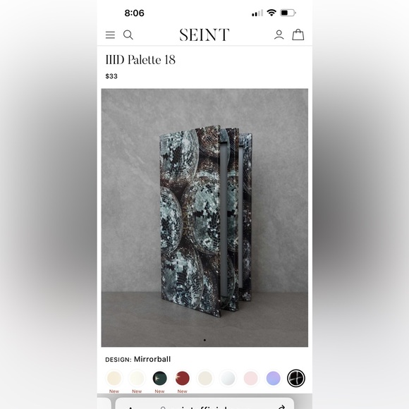 Lot of 2 Seint Palettes; Mirrorball 18 and Valencia 8; NEW - Picture 7 of 7